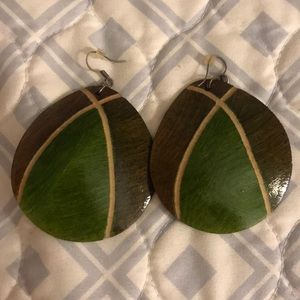 Coconut shell earrings